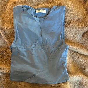 Aritzia Babaton Blue Tank Top